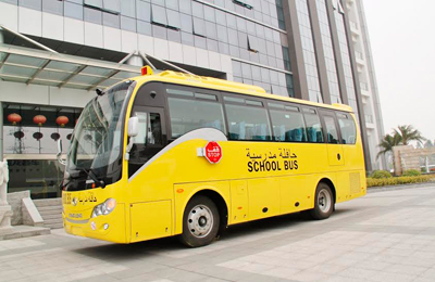 King Long school bus transporting students safely